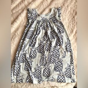 Girls Size 6 Tea Aqua Pineapple Babydoll Dress